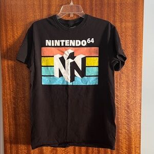 Nintendo Black T-Shirt with Colorful Logo